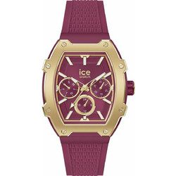 Ice Watch Γυναικείο Ρολόι Χρονογράφος με Μπορντό Καουτσούκ Λουράκι IC022868
