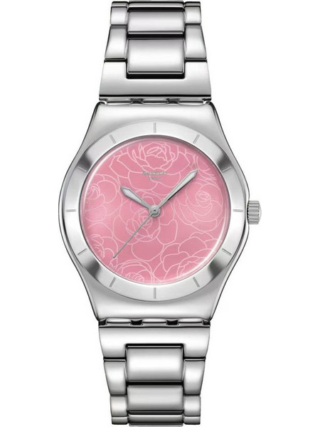 Swatch Petal Γυναικείο Ρολόι με Ασημί Μεταλλικό Μπρασελέ YLS234G
