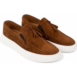Northway Ανδρικά Μοκασίνια Loafers Καστόρινα Καφέ 925