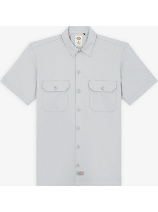 Dickies Ανδρικό Πουκάμισο Κοντομάνικο Overshirt Γκρι DK0A4XK7D06