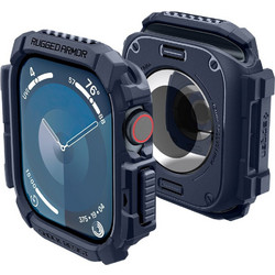 Spigen Rugged Armor Θήκη Σιλικόνης για Apple Watch 10 46mm Navy Μπλε