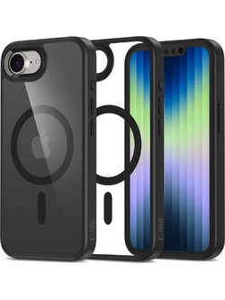 Tech-Protect Magmat MagSafe Back Cover Matte Black/Clear (iPhone 16e)