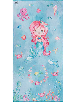 Beauty Home Παιδική Πετσέτα Θαλάσσης Microfiber Γαλάζια 70x140cm 2269