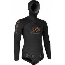 Dessault Merou Black Σακάκι Κατάδυσης Ξυρισμένο Neoprene με Επιστήθιο για Ψαροντούφεκο 5mm
