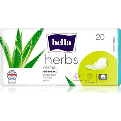 Bella Herbs Aloe Vera Σερβιέτες με Φτερά για Αυξημένη Ροή 5 Σταγόνες 20τμχ