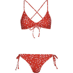 Roxy Bikini Set Μπουστάκι Floral Κόκκινο ERJX203568-RNN6