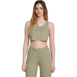 Target Γυναικείο Αθλητικό Crop Top Χακί S25-66404-17