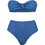 Rock Club Bikini Set Strapless Ψηλόμεσο Royal Blue BP-5003