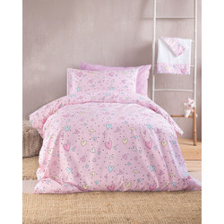 Rythmos Σετ Σεντόνια King Size Βαμβακερά 270x290 Symbol Pop Hearts
