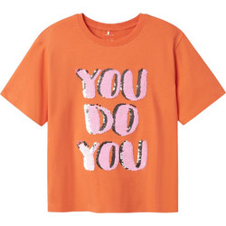 Name It Παιδικό T-Shirt Κοντομάνικο Πορτοκαλί 13238019
