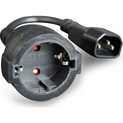 Cablexpert PC-SFC14M-01 Καλώδιο Τροφοδοσίας IEC C14 to Schuko 0.15m