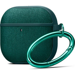 Spigen Urban Fit Θήκη Σιλικόνης με Γάντζο για Apple AirPods 4 Πράσινη