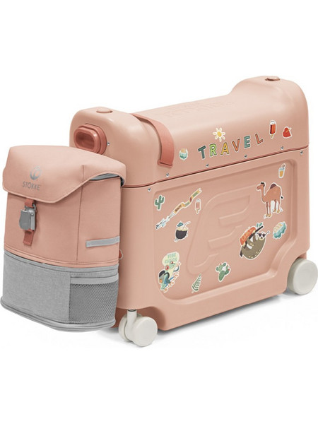 Stokke JetKids 681401 Παιδική Βαλίτσα Καμπίνας 36x46x20cm με 4 Ρόδες Ροζ