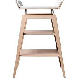 Leander Linea Βάση Αλλαξιέρας Μωρού Ξύλινη 73x67cm Λευκή Μπεζ