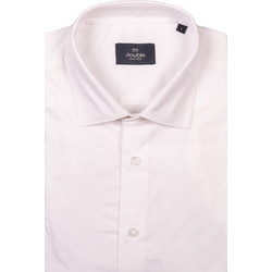 Double Ανδρικό Πουκάμισο Βαμβακερό Μακρυμάνικο Slim Fit Λευκό GS-5039