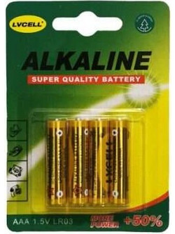 Lvcell Alkaline AAA 4τμχ