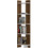 Hanah Home Als Βιβλιοθήκη 45x22x170cm WALNUT-WHITE