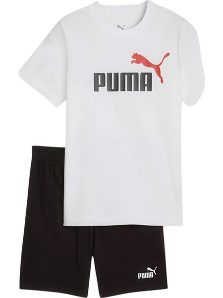 Puma Παιδικό Σετ για Αγόρι Καλοκαιρινό Λευκό Μαύρο 686298-02
