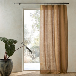 La Redoute Κουρτίνα Παραθύρου με Γάντζους 140x220 Tojos 350030727 Μπρονζέ