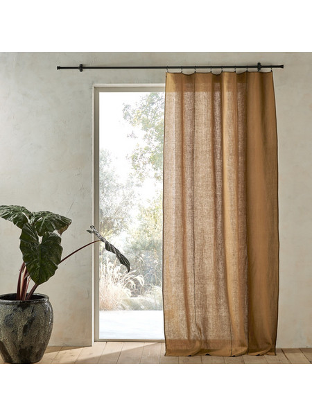 La Redoute Κουρτίνα Παραθύρου με Γάντζους 140x220 Tojos 350030727 Μπρονζέ