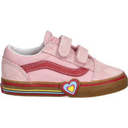 Vans Old Skool V Heart Παιδικά Sneakers Ροζ VN000D4SBIY1