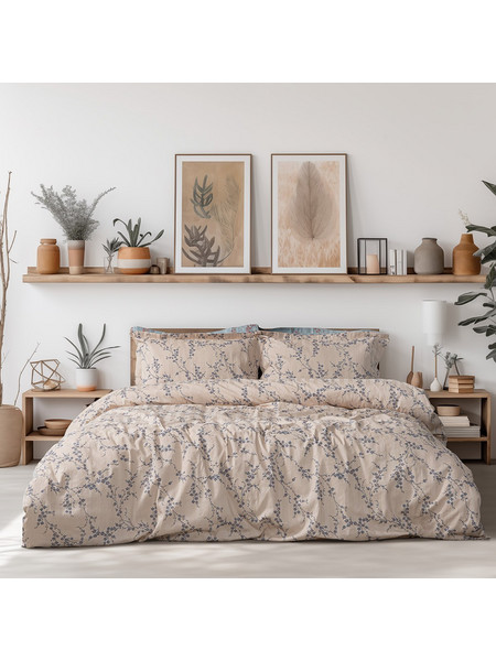 Beauty Home Σετ Πάπλωμα Υπέρδιπλο 220x240 Anastasia Μπεζ