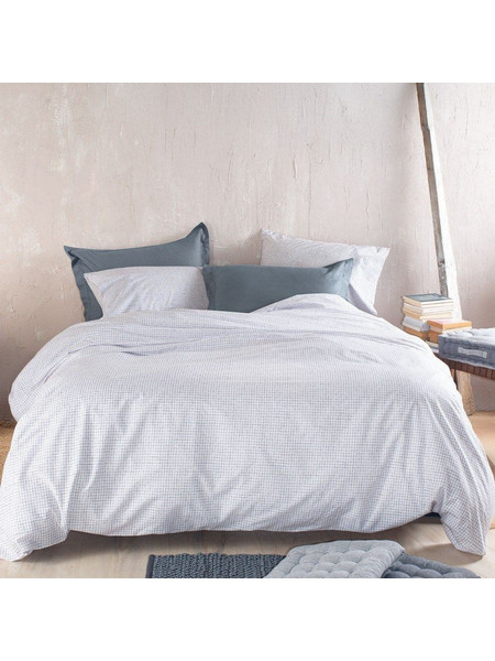 Rythmos Σετ Σεντόνια Ημίδιπλα Βαμβακερά 160x260 Pacify White