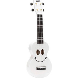 Mahalo Smiley Series Soprano White