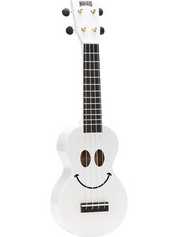 Mahalo Smiley Series Soprano White