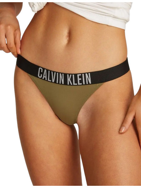 Calvin Klein Ψηλόμεσο Bikini Brazil Χακί KW0KW02857-LDV