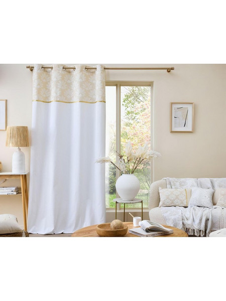Douceur d'interieur Κουρτίνα Παραθύρου με Τρουκς 140x240 Majestia 1612575 Λευκή