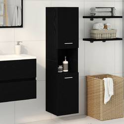 vidaXL Κρεμαστή Στήλη Μπάνιου Ξύλινη 862532