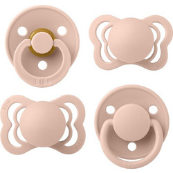BIBS Try it! Collection Blush Ανατομικές Ορθοδοντικές Πιπίλες 6m+ 4τμχ