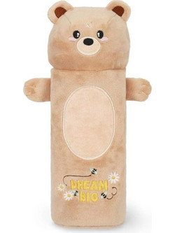 Legami Plush Teddy Bear Κασετίνα Βαρελάκι Μπεζ PPC0002