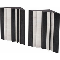 t.akustik CBT1 Γωνιές Ηχοδιάσπασης 37x37cm 2τμχ White Wood