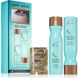 Malibu C Hard Water Wellness Σετ Περιποίησης Μαλλιών Conditioner 266ml + Serum 4x5gr + Σαμπουάν 266ml