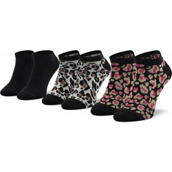 DKNY Ellie Βαμβακερές Γυναικείες Κάλτσες Σοσόνια Μαύρες Μπεζ Κόκκινες 3Pack S4-0019T