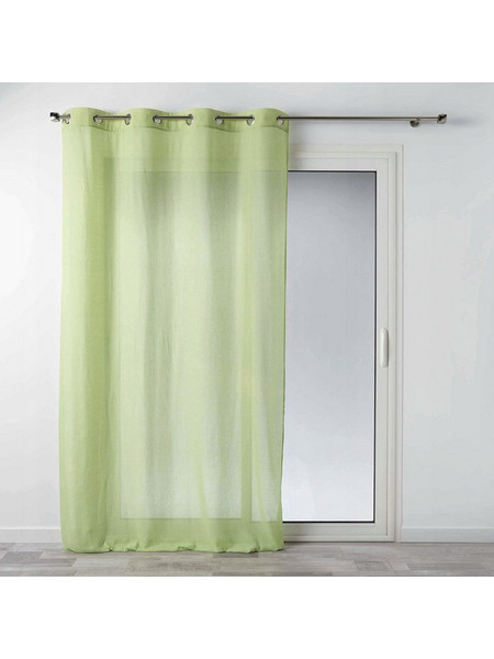 Douceur d'interieur Κουρτίνα Παραθύρου με Τρουκς 140x240 Mitsy Πράσινη