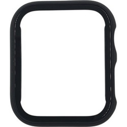 Naxius Πλαστική Θήκη Tempered Glass για Apple Watch 7 / 8 / 9 41mm Μαύρη