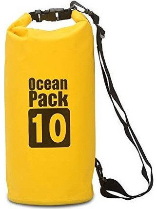 Ocean Pack 25249 Στεγανός Σάκος Ώμου 10lt Κίτρινος