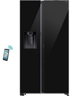 Samsung RS80F64JEBEF Ψυγείο Ντουλάπα 632lt Υ178.6xΠ91.2xΒ71.6cm Μαύρο