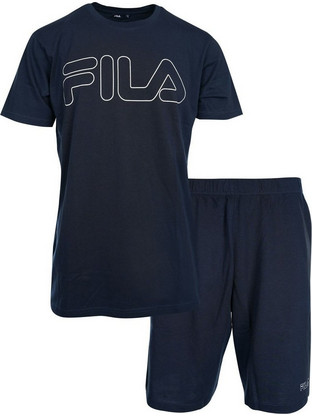 Fila Καλοκαιρινές Ανδρικές Πιτζάμες Βαμβακερές Navy Μπλε FPS1191
