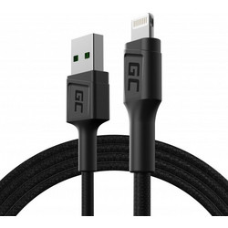 Green Cell USB-A to Lightning Cable 1.2m Black KABGC21