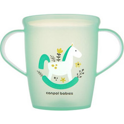 Canpol Κύπελλο με Λαβές Toys Green 250ml