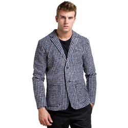 Dstrezzed Χειμερινό Ανδρικό Blazer Υφασμάτινο με Κανονική Εφαρμογή Μπλε 111115