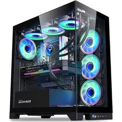 Armaggeddon Aquaron Xtreme Black Gaming Midi Tower Κουτί Υπολογιστή με Πλαϊνό Παράθυρο