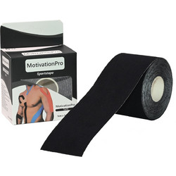MotivationPro Ταινία Κινησιολογίας 5cm x 5m Μαύρη 1τμχ