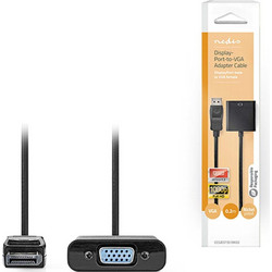 Nedis Καλώδιο DisplayPort 1.2 to VGA Female 0.2m Black CCGB37351BK02
