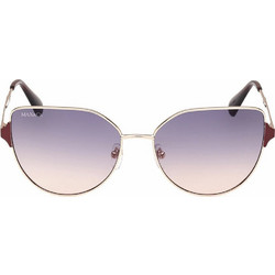 Max & Co MO0082 33W Γυναικεία Γυαλιά Ηλίου Πεταλούδα Μεταλλικά Χρυσά με Μωβ Φακό