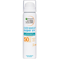 Garnier Ambre Solaire Over Make Up Αντηλιακό Spray Προσώπου SPF50+ 75ml